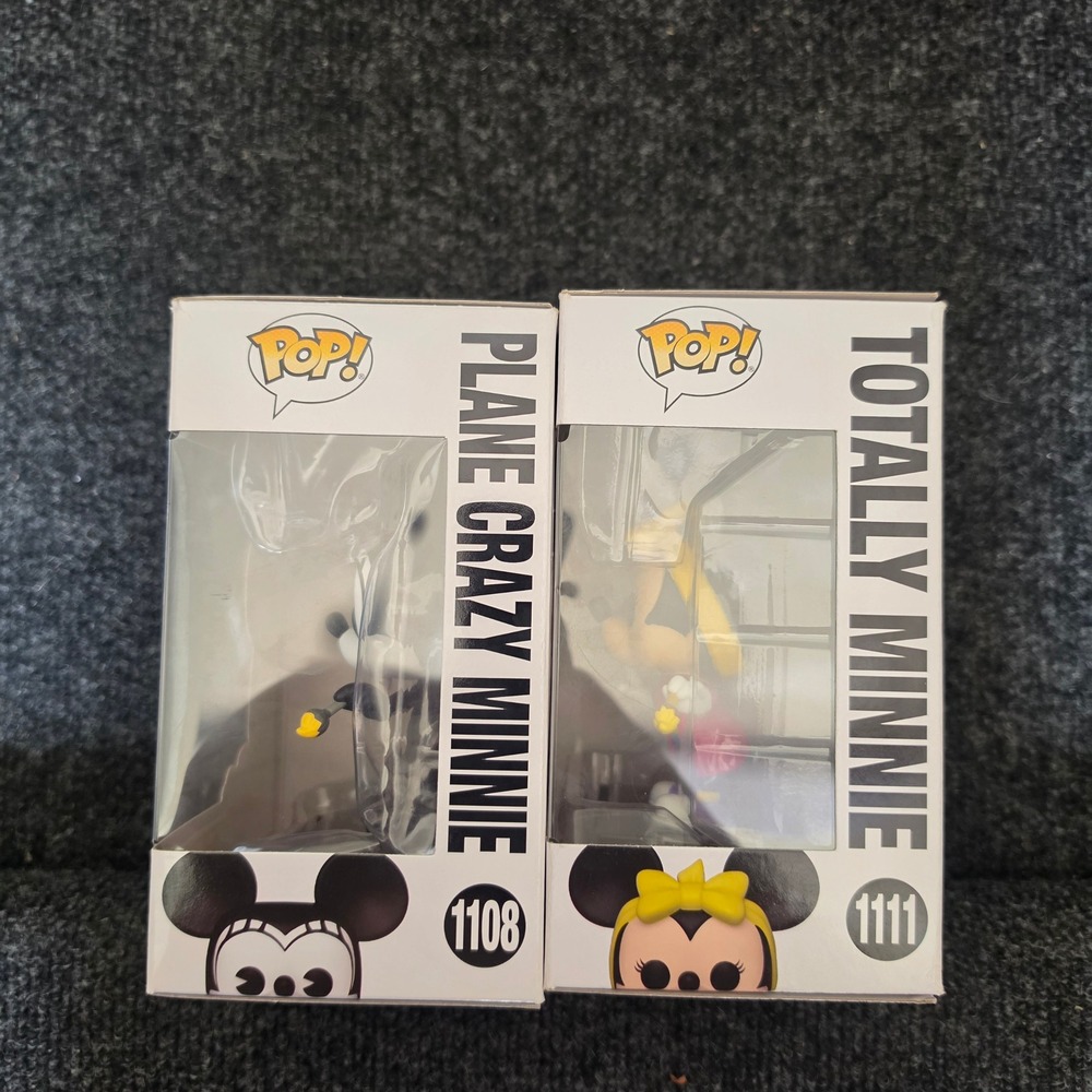Funko Pop Disney Archives Minnie Mouse Plane Crazy 1108 Totally Minnie 1111 Set